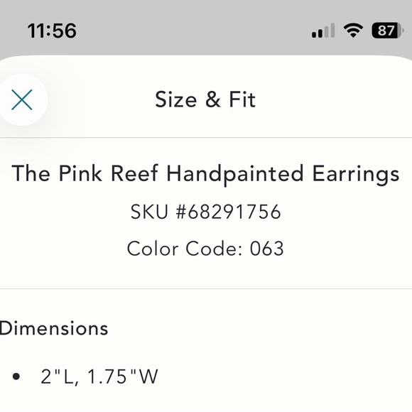 Anthropologie Pink and Gold Floral Earrings - Picture 5 of 5